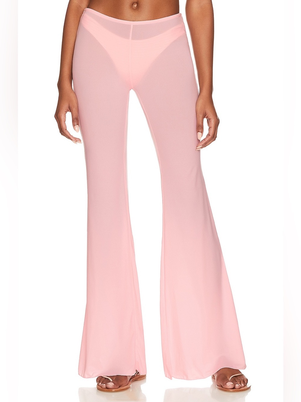Indah Wanda Low Rise Flare Pant in Rabbit - Size S